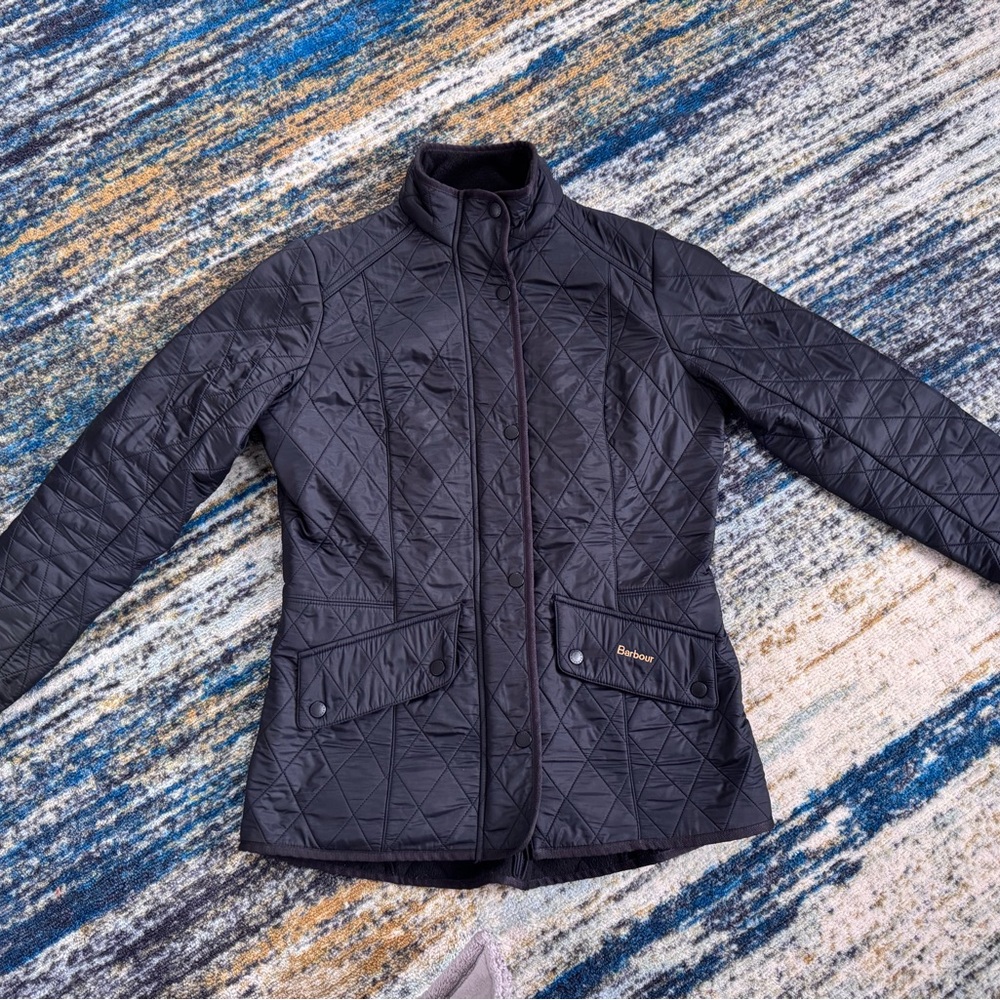 Barbour Black Cavalry Polarquilt Jacket